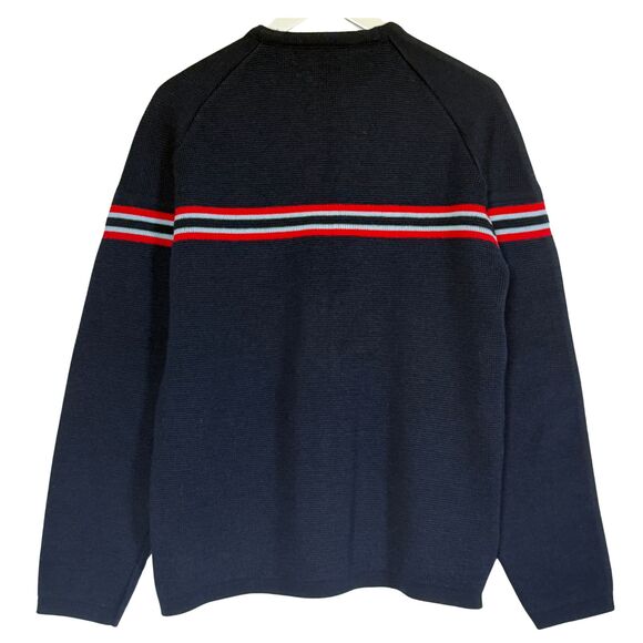 Vintage Demetre Wool Ski Sweater – Men’s Large – 1970s/80s Alpine Striped Retro - Picture 1 of 3